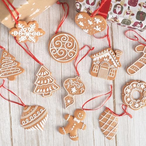 Gingerbread Christmas Tree Decorations Cookie Ornaments Xmas Decor