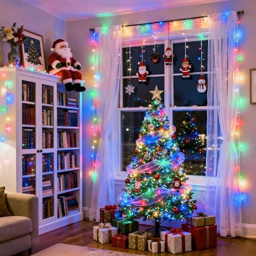 JMEXSUSS 163ft 500 LED Multicolor Christmas Lights Outdoor Waterproof