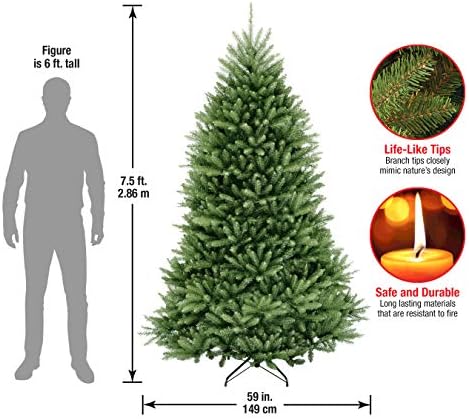 National Tree Company 7.5ft Unlit Dunhill Fir Artificial Christmas Tree