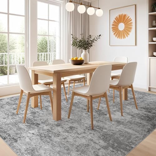 Nakagishi Boho 5x7 Area Rug Living Room Rugs Machine Washable Gray