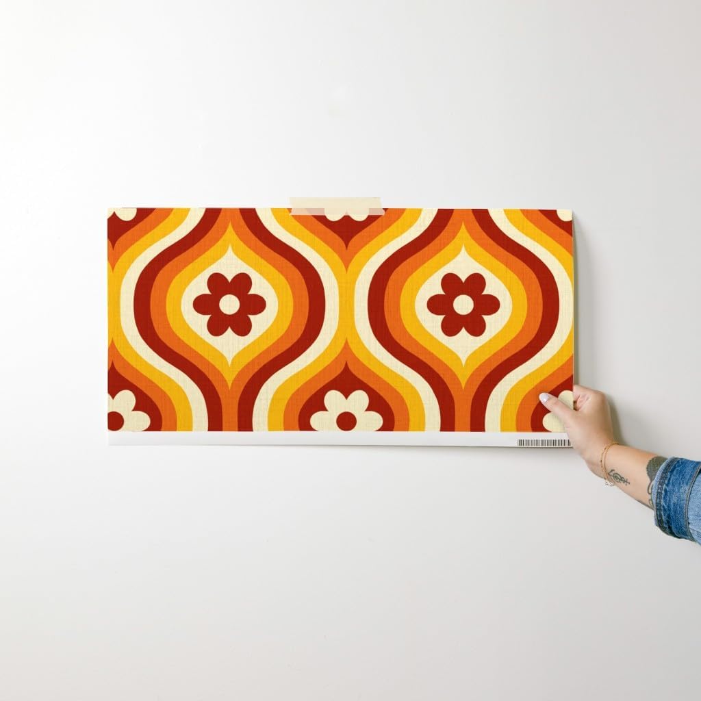 Peel & Stick Wallpaper Swatch / 24 x 12 / Yellow