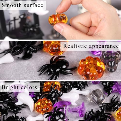 FUTUREPLUSX 180-200 PCS Halloween Vase Filler, Halloween Sensory Bin Filler