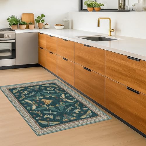 Washable Entry Rugs for Inside House - Non Slip 2x3 Small Rugs for Entryway, Kitchen, Powder Room, Stain & Fade