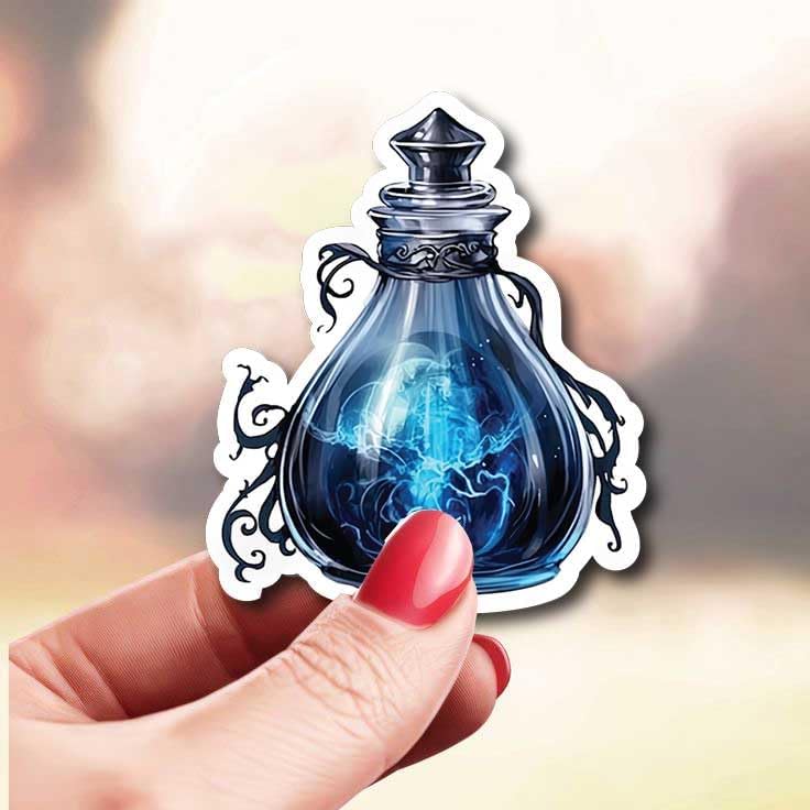 30PCS Halloween Potion Bottle Stickers Pack – Cute Witchy Magic Spell Jar Vinyl Stickers for Water Bottles, Laptops, Scrapbooks, Journals, Kids and Adults