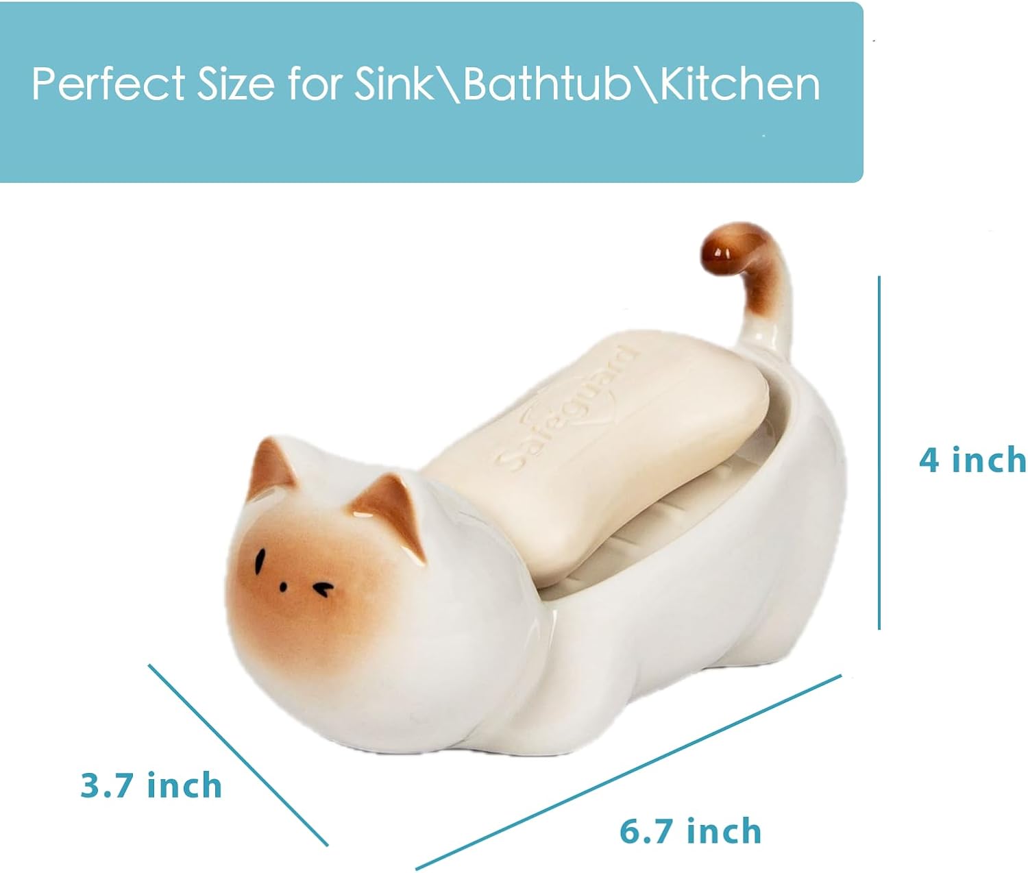 Decorative Soap Tray / White