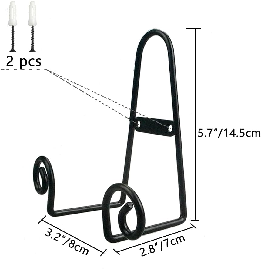Plate Stand Holder / 5.7 x 3.2 x 2.8 / Set of 4