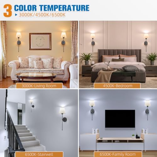 NIORSUN Battery Operated Wall Sconce Set of 2,Beige-Black Rechargeable Wall Lights with 10400mAh Dimmable Bulbs and