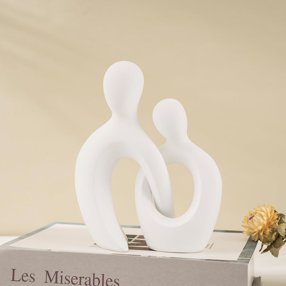 Resin Art Statue Decor / White