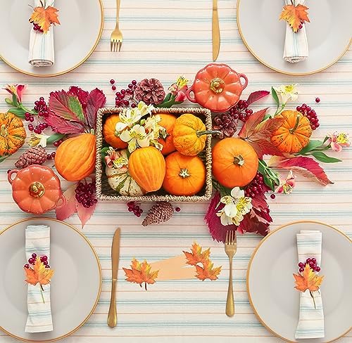 100 Thanksgiving Paper Napkin Rings Disposable Maple Leaf Holders