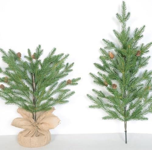Treepool 3FT Tabletop Artificial Christmas Tree, 209 PE Tips, Unlit, Office