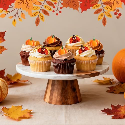 60Pcs Mini Thanksgiving Resin Flatback Charms,Turkey Pumpkin Charms