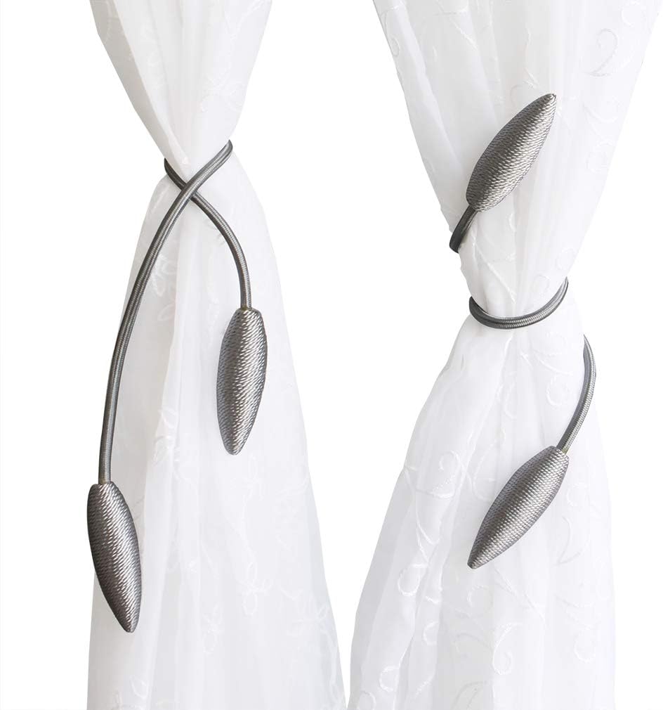Valea Home 4 Pieces Curtain Tiebacks Clips Creative Window Drape Twist Tie Backs European Style Custom Made Curtain