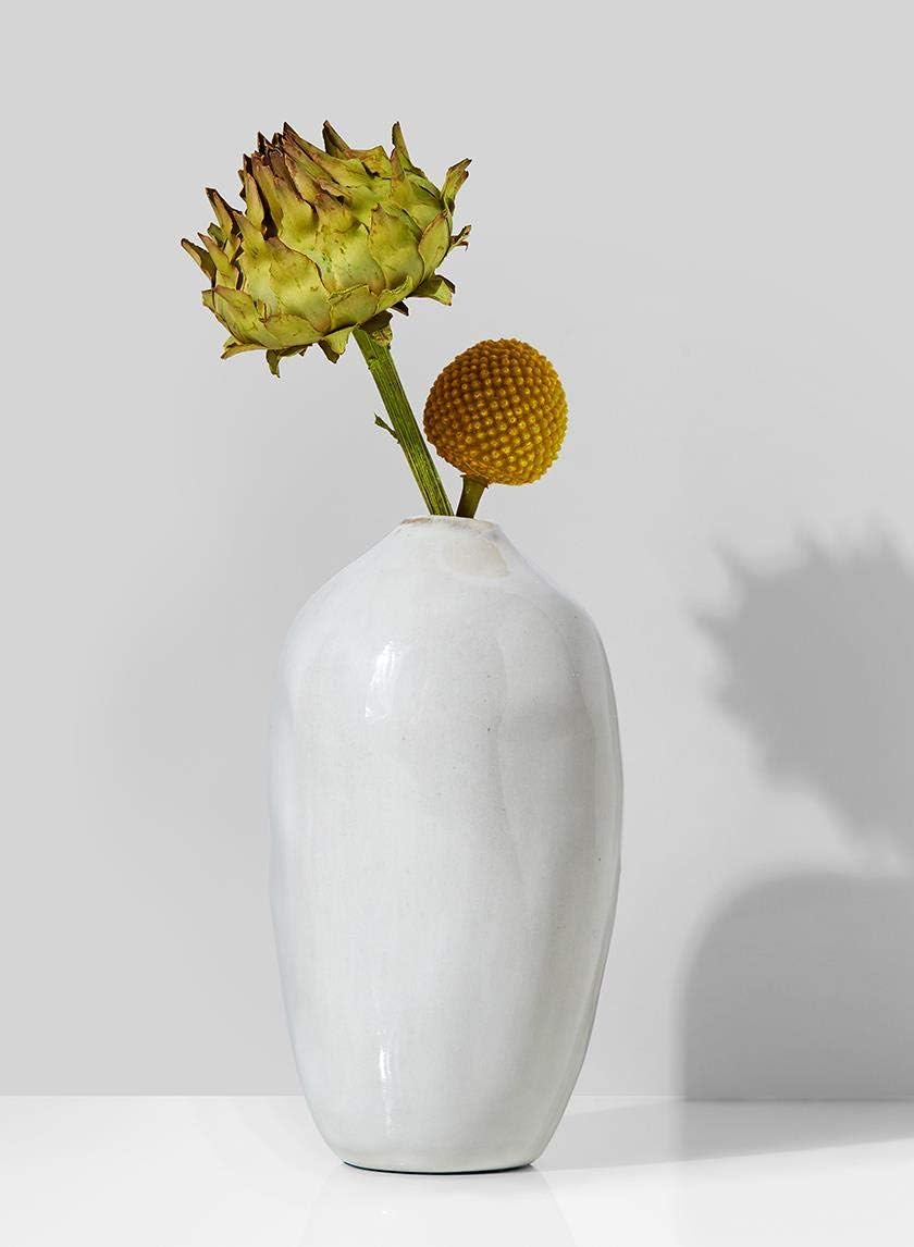 Free-Form Glazed Ceramic Bud Vase / 5.5" Glazed Bud Vase / Set of 4