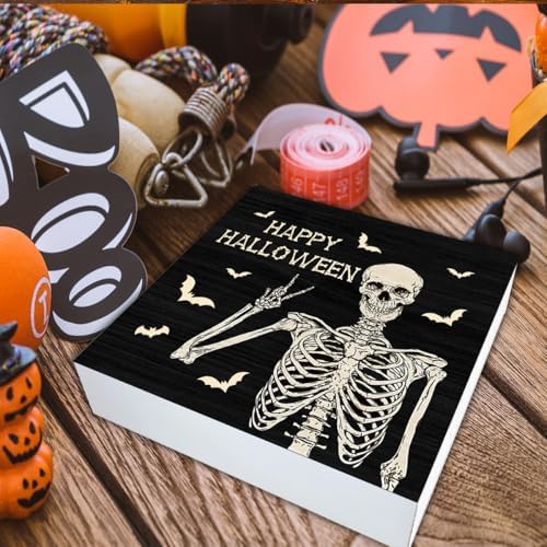 Halloween Decorations Indoor Funny and Spooky Wood Sign