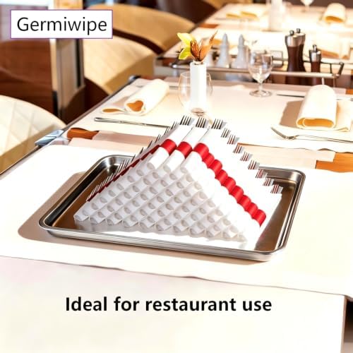 Germiwipe 2,500 Pcs Napkin Bands, Paper Napkin Rings Self-Adhesive, (Red)