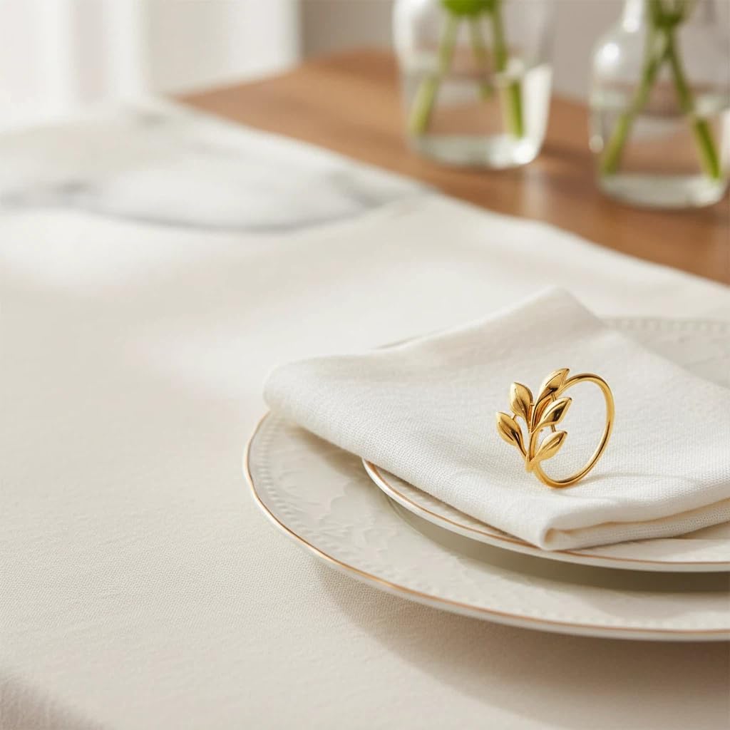 100 Pcs Gold Napkin Rings Bulk Delicate Napkin Holder for Dining Wedding Party Banquet Table Decroration Christmas and