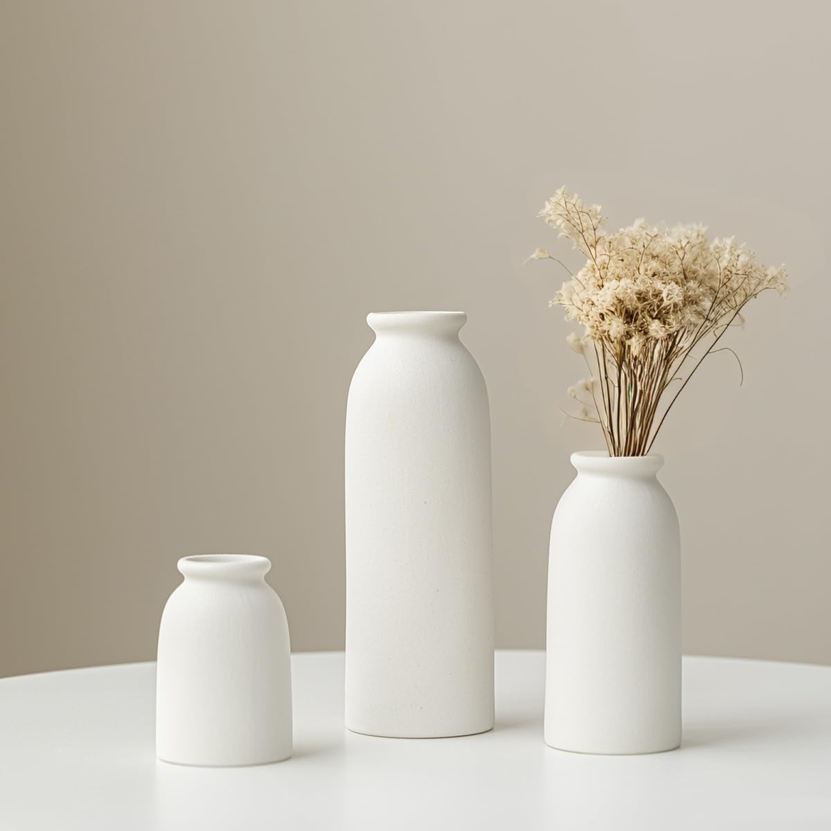 Ceramic Vase Set-3 / White