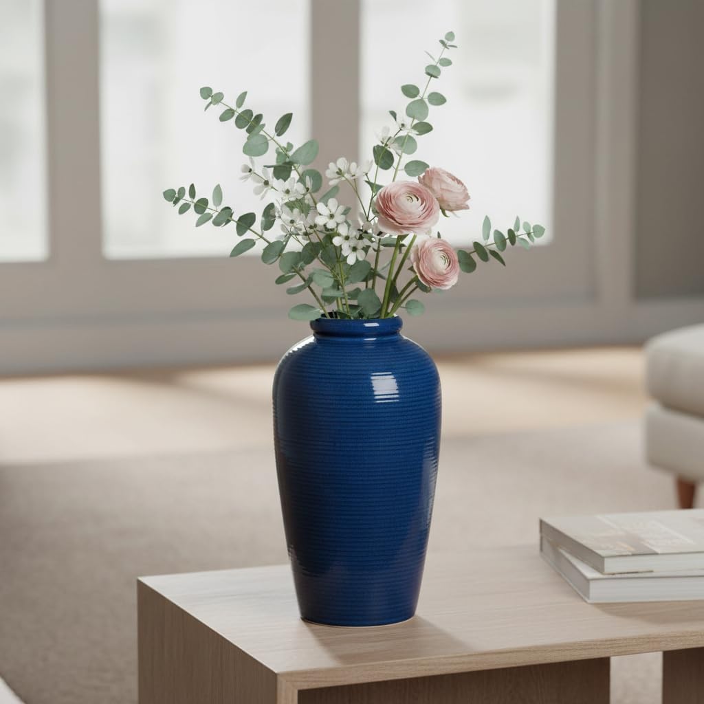 Ceramic Vases Home Decor / 11 Inch / Blue