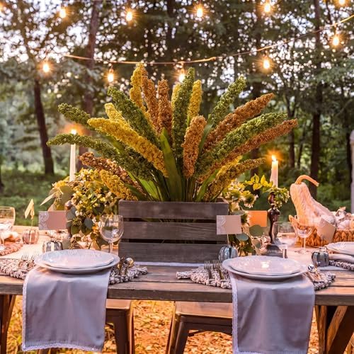 3 Pcs Fall Stems for Vases Artificial Grain Ear Stems Faux Fall Flowers