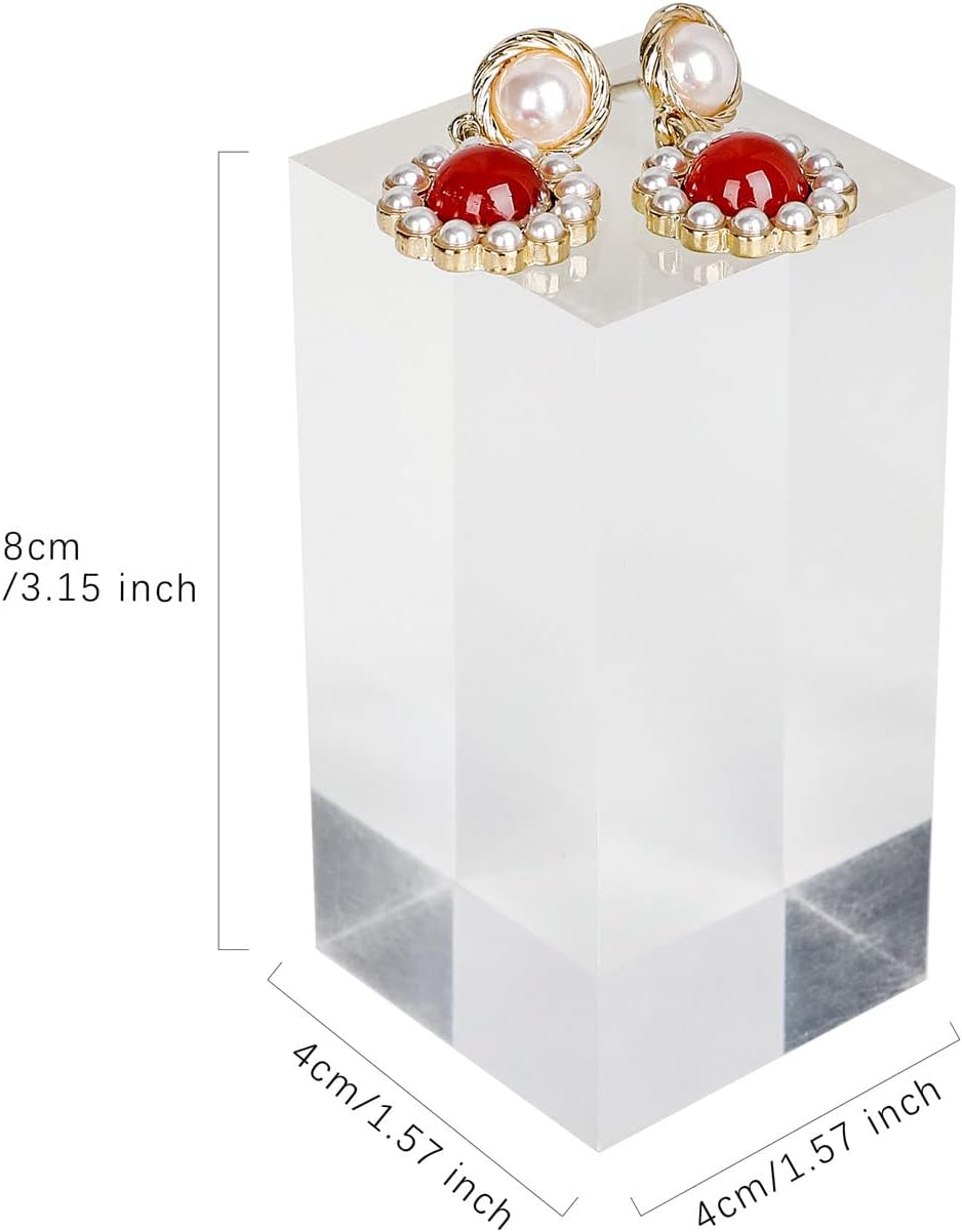 jewelry stand display risers / 57 x 3.15 / 1.57 L X1. H Inch / Clear