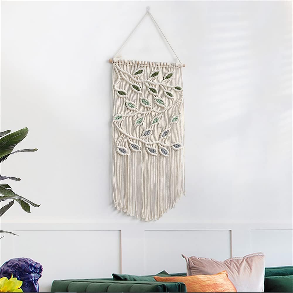 Macrame Hanging Tapestry Boho Hand Woven Tapestries Dream Catchers Boho Wall Art Decor Home / C2