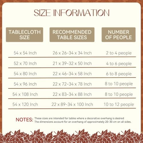 Romanstile Fall Checkered Tablecloth Rectangle, 60 x 84 Inch, Brown