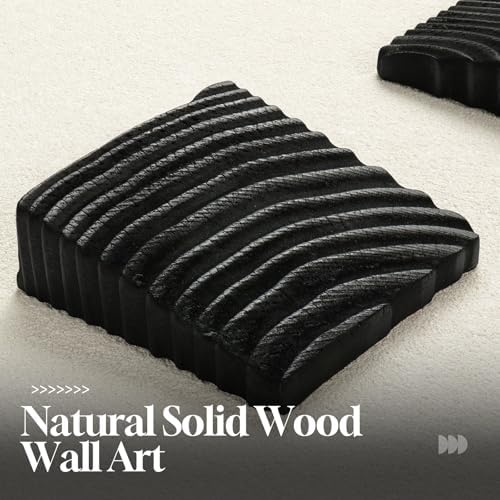 Cuspin Modern Minimalist 3D Wood Wall Art for Living Room, 28x36 In