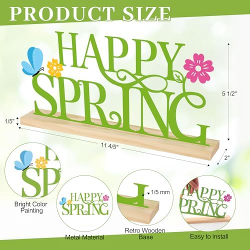 Metal Happy Valentine's Day Sign Decorations for Home Party Shelf Mantel