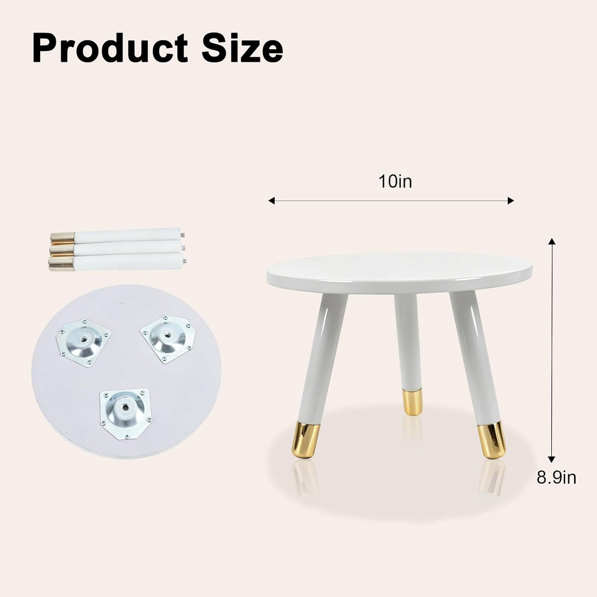 2-Pack Mid Century Plant Stand for Indoor Plants, Modern Metal Flower Pot Holder Stand for Living Room, Decorative