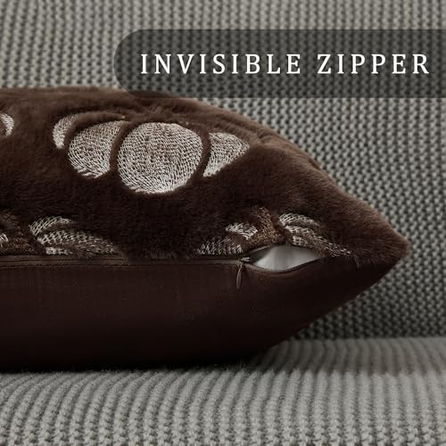 DFXSZ Fall Pillow Covers 16x16 Brown Pumpkin Plush Autumn Home Decor 093E16