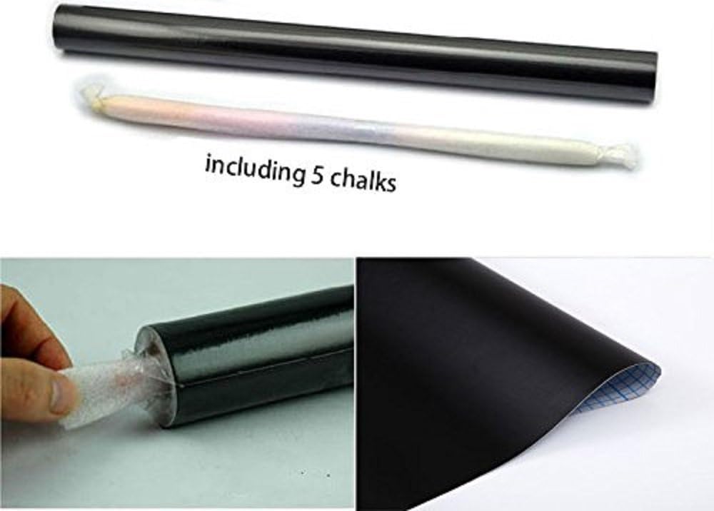 Chalkboard Wall Sticker 2 Rolls " Wallpaper Peel and Stick Chalk / 2 Rolls 1.5ft.x6.6ft. / 18 x 79