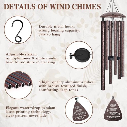 Christian Gifts for Women Men, 32" Wind Chimes, Religious Gifts for Women