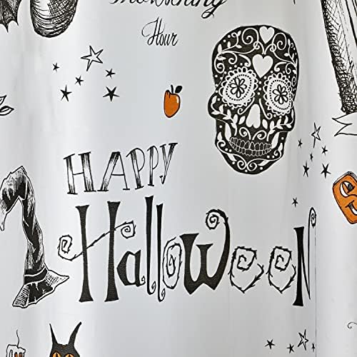 SKL Home Happy Halloween Shower Curtain & 12pc Hook Set, Multi