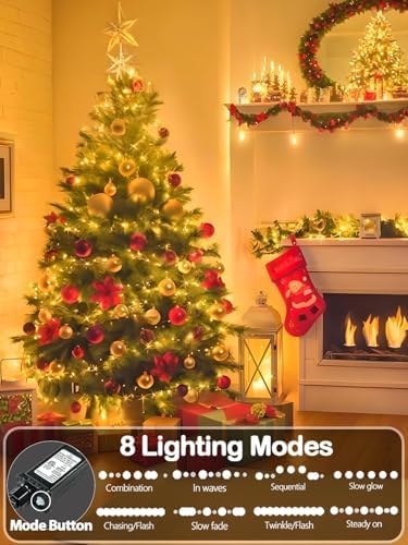 330FT 1000 LED Super Long Christmas Lights String Indoor Outdoor Warm White