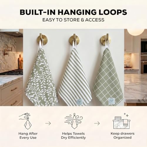 Kitchen Towels, Dish Towels for Kitchen, 3 Pc Kitchen Towel Set