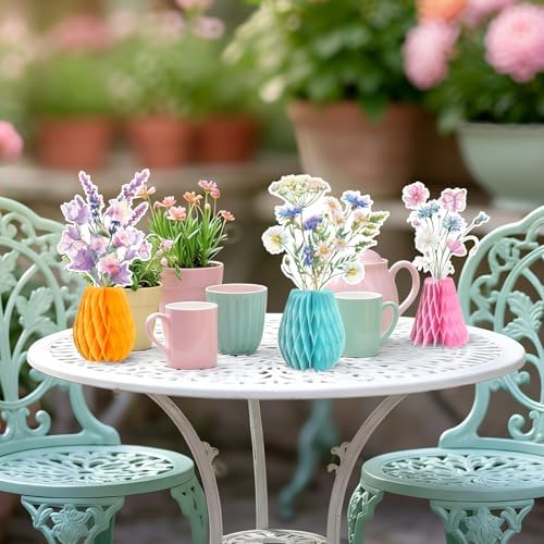 Wildflowers Honeycomb Centerpieces