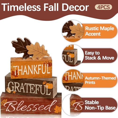 Blessed Leaves Fall Decor, Fall Decorations for Home