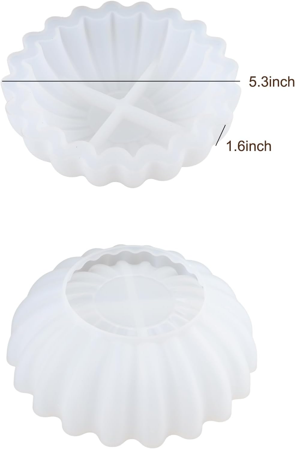  Flower Bowl Resin Mold / Set of 2