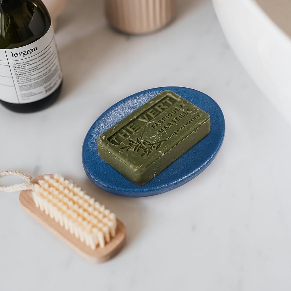 Non-Slip Soap Bar Holder for Shower / Dark Blue