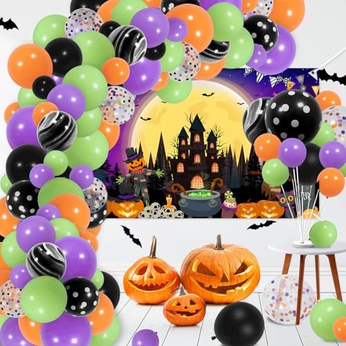 Halloween Banner 6 x 3.6 ft Happy Halloween Backdrop Trick or Treat
