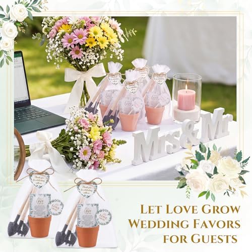 Amyhill 50 Sets Let Love Grow Wedding Favors for Guests Bulk