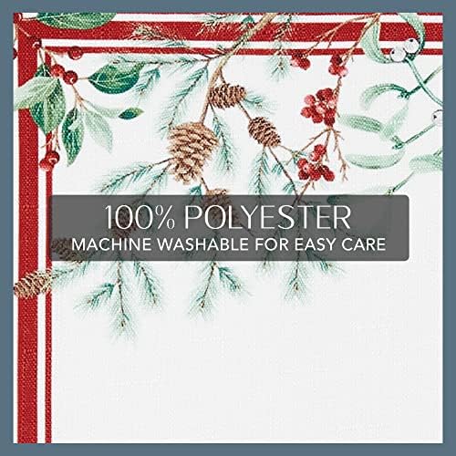 Winter Holiday Berry Fabric Napkin Set of 4, Multicolor - 17" W x 17" L