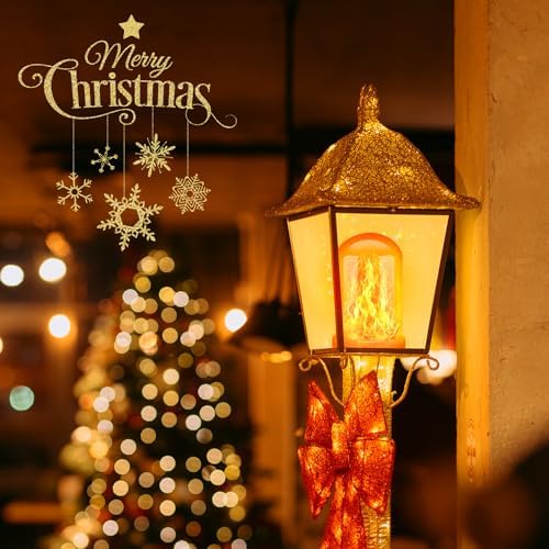 CPPSLEE Upgraded Flame Light Bulbs, 4 Modes Flickering Light Bulbs, E26 Base Fire Flame Bulb for Halloween Decorations Outdoor, Christmas Lights Patio Indoor Home Decor (Yellow, 1 Pack)