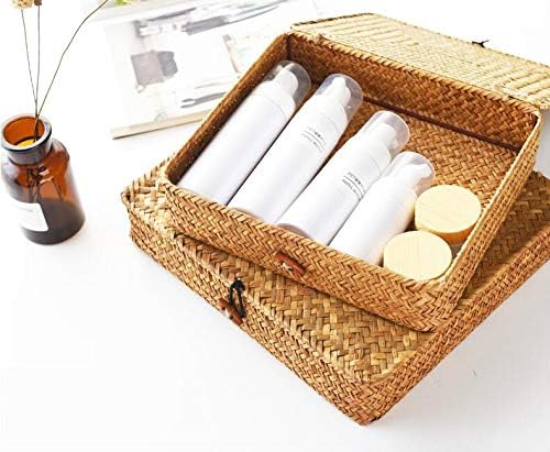 Seagrass Storage Basket Box / Natural / Set of 2