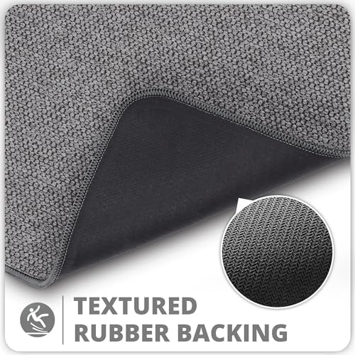 Bosap Bath Mat,Ultra Thin Bathroom Runner Rugs,Large Bath Mats for Bathroom,Quick Dry,Non-Slip,Machine Washable,Low