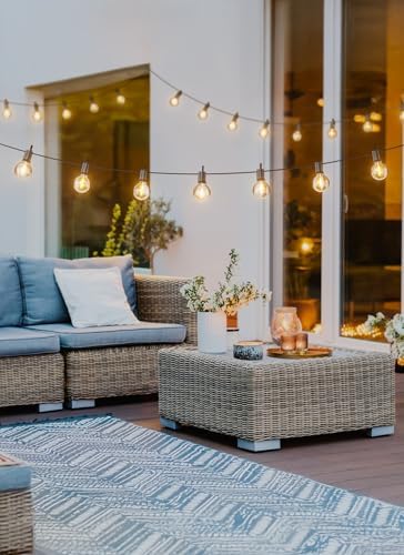 Brightown Outdoor String Lights, 30FT G40 LED IP65 Waterproof Patio Lights