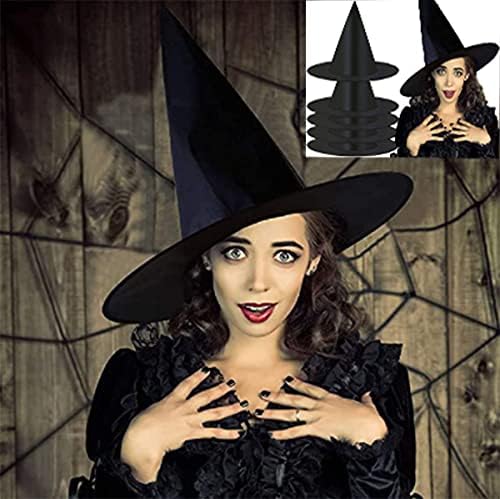zengxiaoyun 5Pcs Witches Hat,Halloween Witches Hats Decor,For Decoration Of Large Halloween Party Supplies