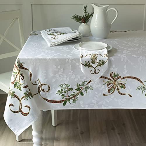Benson Mills Merry Ribbons Tablecloth (60" x 120" Rectangular)