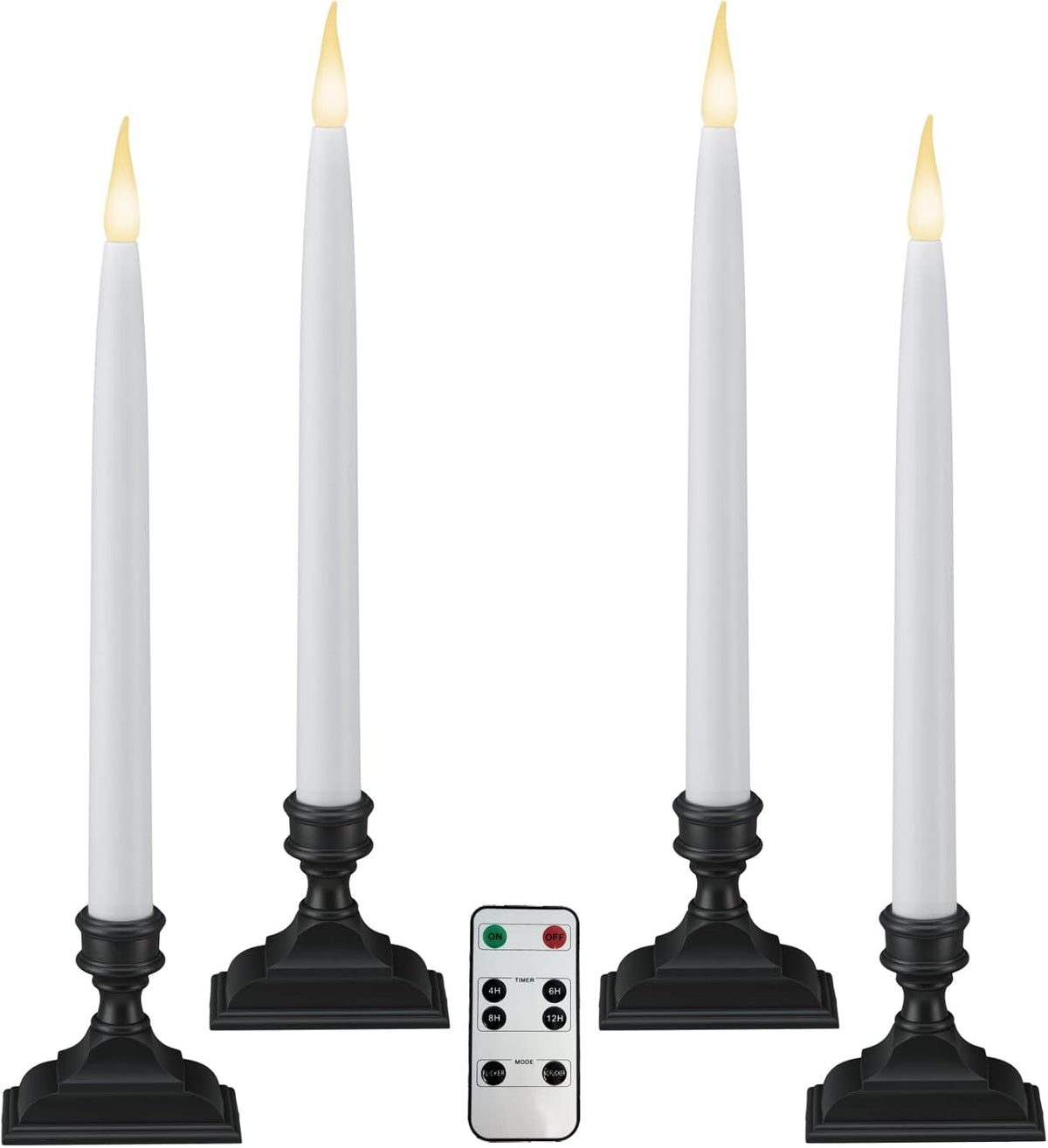 612 Vermont Battery Operated LED Window Candles with Timer, Remote Control