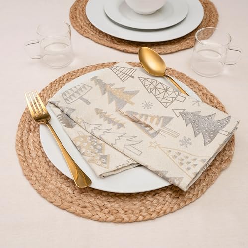 Blue Needles Buffalo Plaid Cloth Napkins 100% Cotton Set of 12-18" x 18"